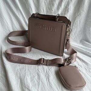 Steve Madden Brown Crossbody Bag with Pouch